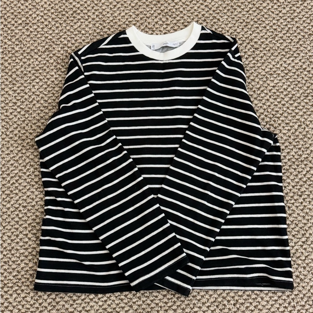 Mango lightweight striped sweater